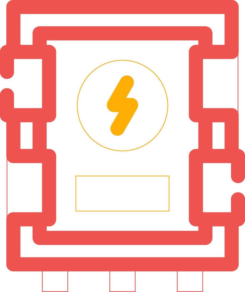 conception d'icône créative de panneau électrique vecteur