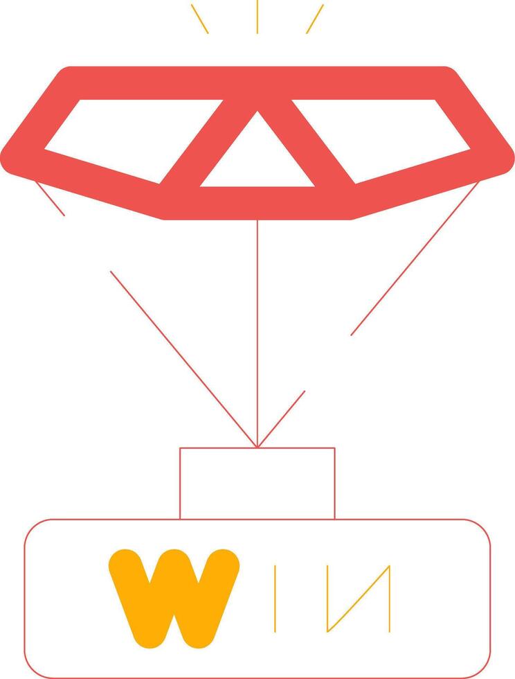 conception d'icône créative gagnante vecteur