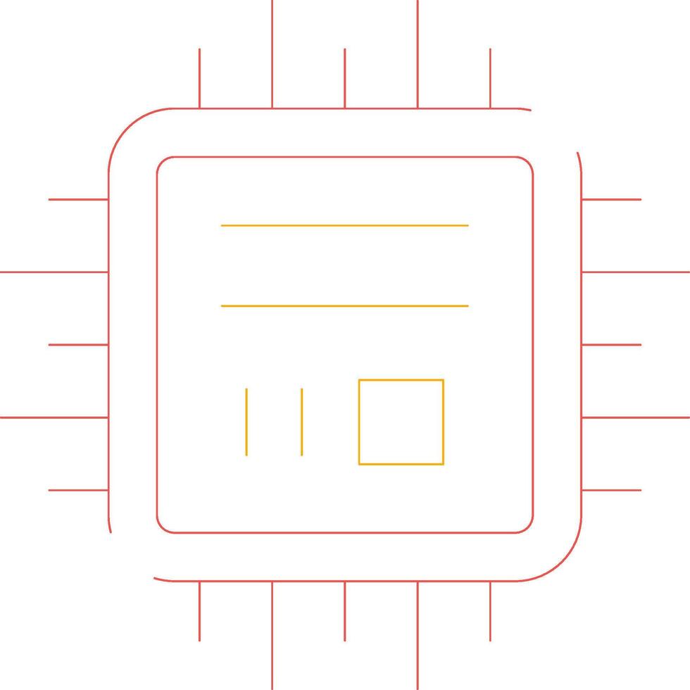 conception d'icône créative de micropuce vecteur