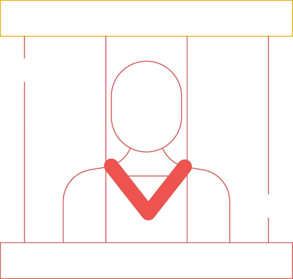 conception d'icône créative prisonnier vecteur