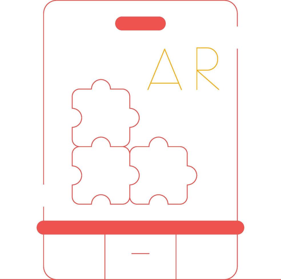 ar puzzle Créatif icône conception vecteur