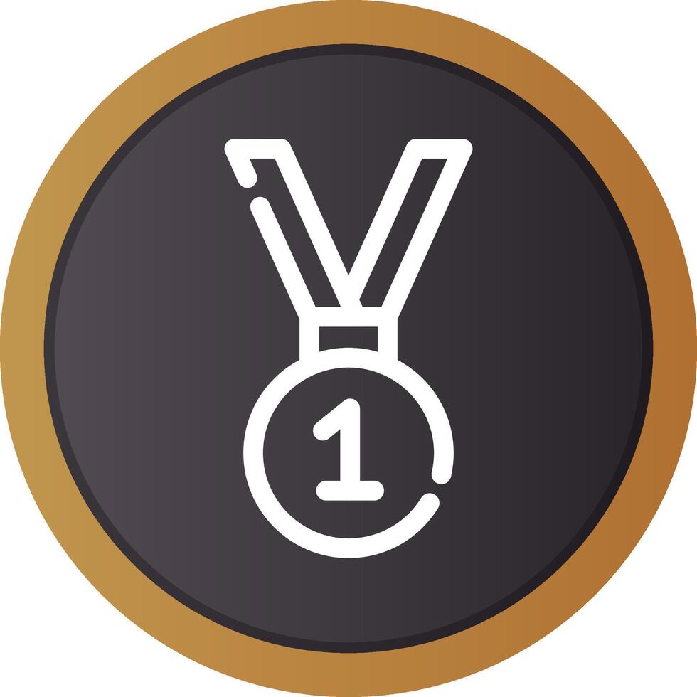 conception d'icône créative médaille vecteur