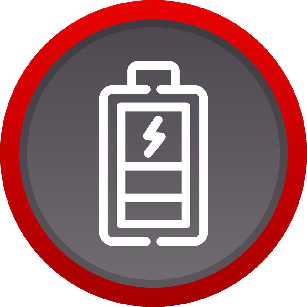 conception d'icône créative de batterie de charge vecteur