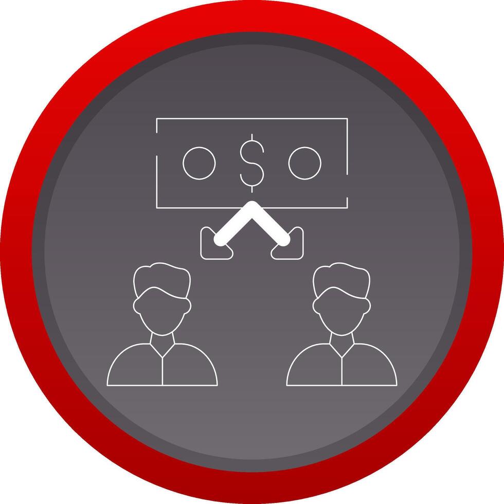pair à pair prêt Créatif icône conception vecteur