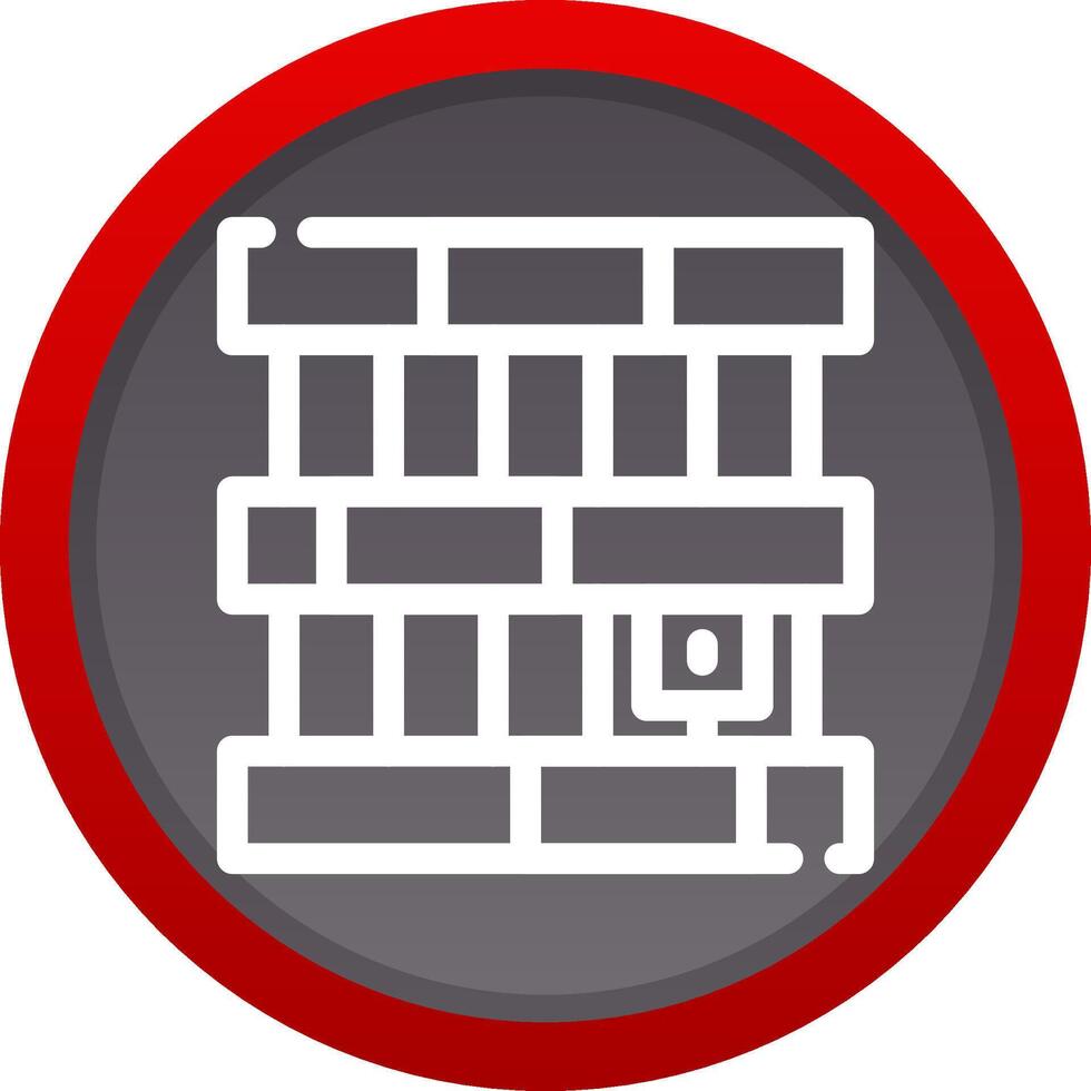 conception d'icône créative de prison vecteur