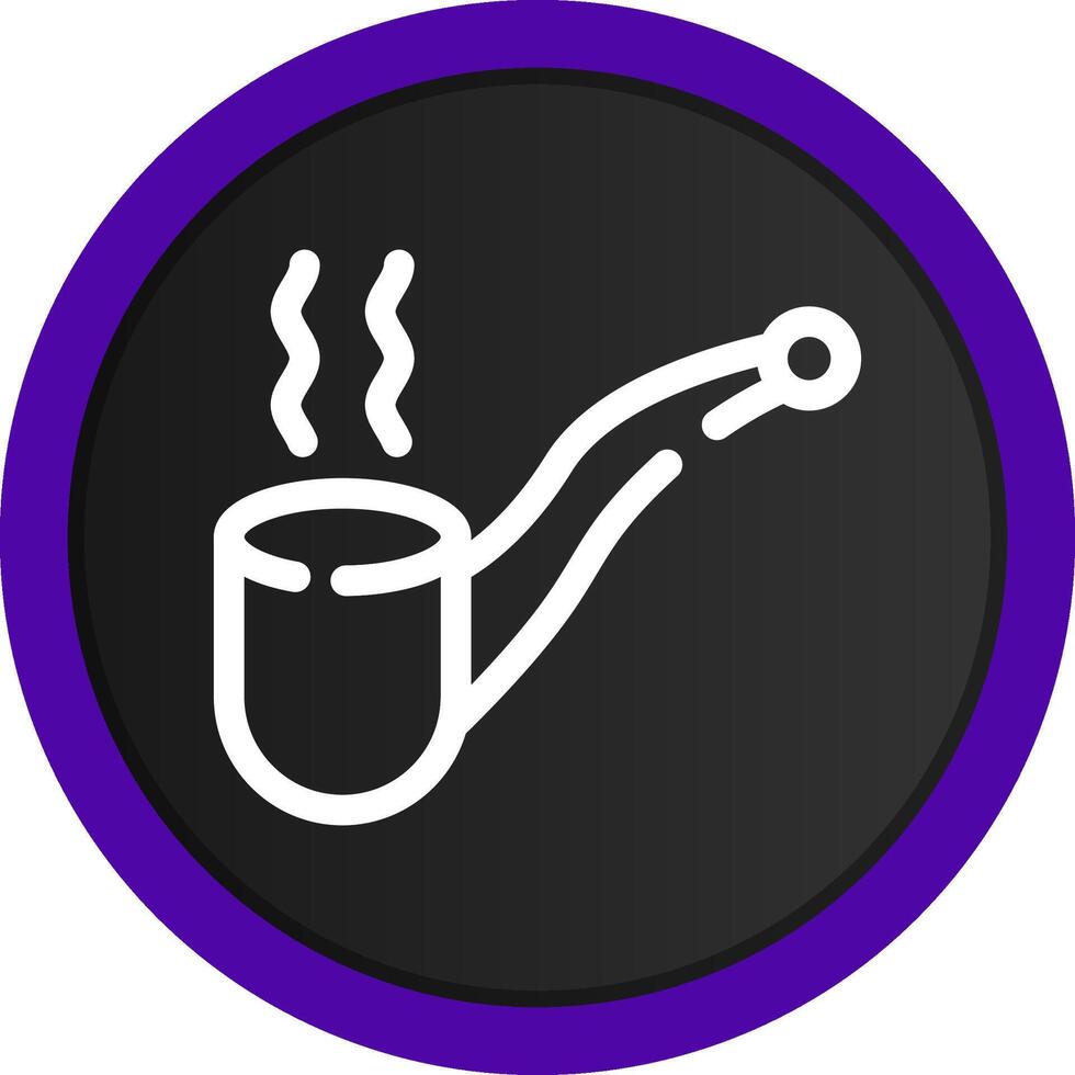 conception d'icône créative de cigare de pipe vecteur