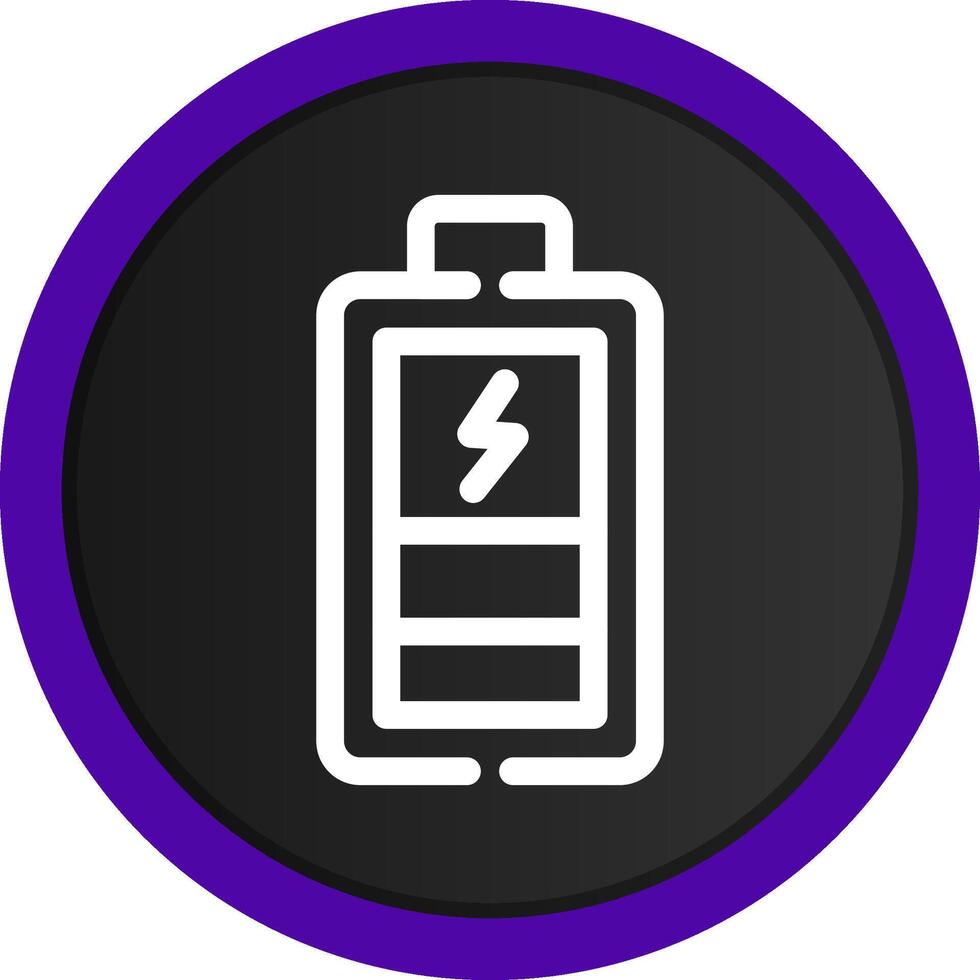 conception d'icône créative de batterie de charge vecteur