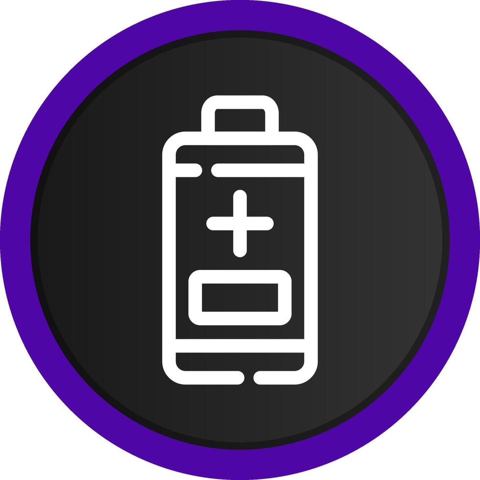 conception d'icône créative de batterie vecteur