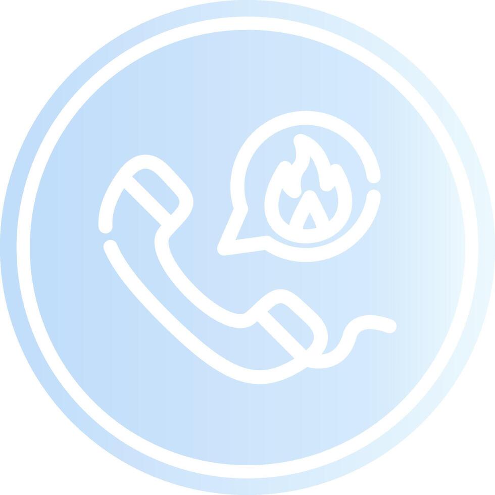 conception d'icône créative d'appel d'urgence vecteur
