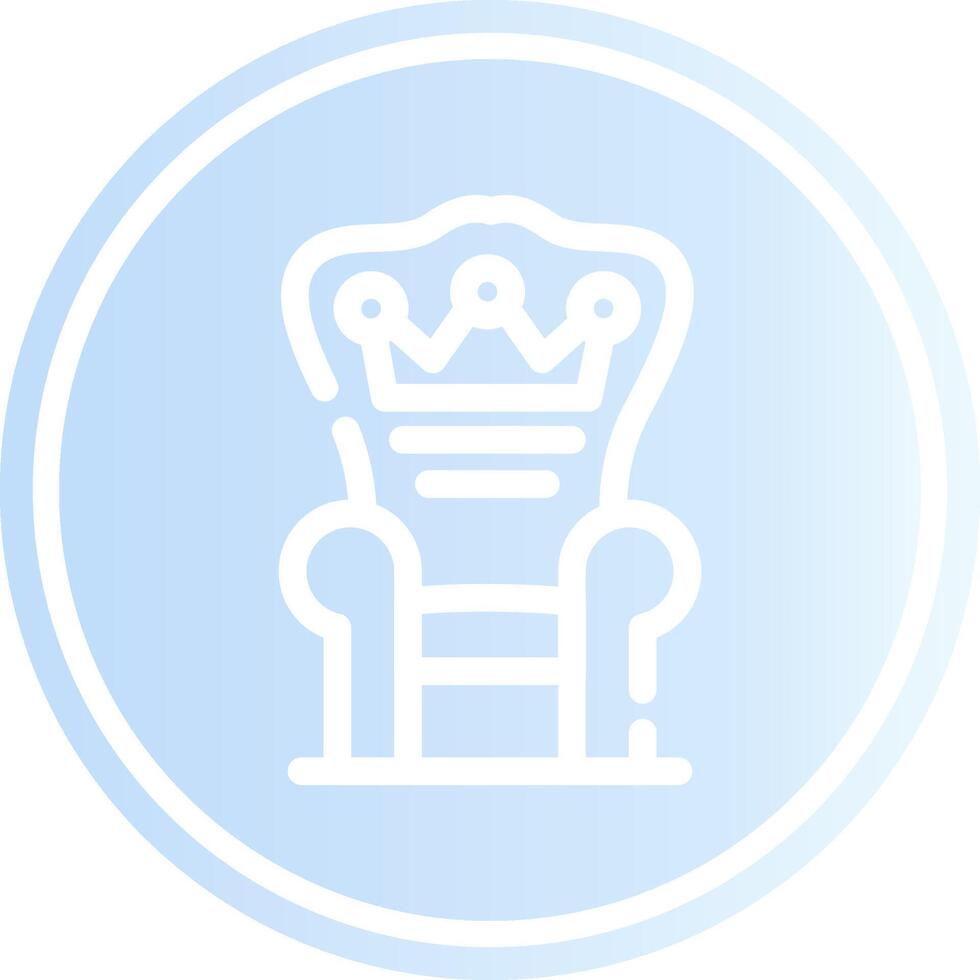 conception d'icône créative trône vecteur