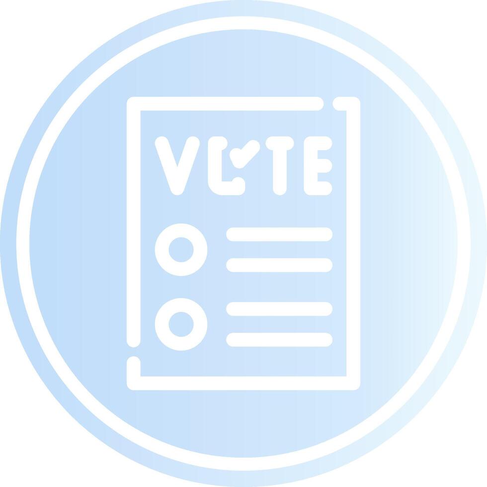 conception d'icône créative de bulletin de vote vecteur