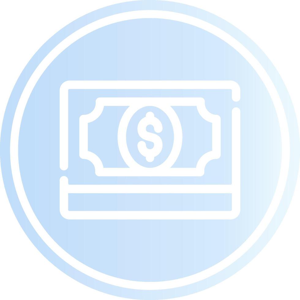 conception d'icône créative de billets de banque vecteur