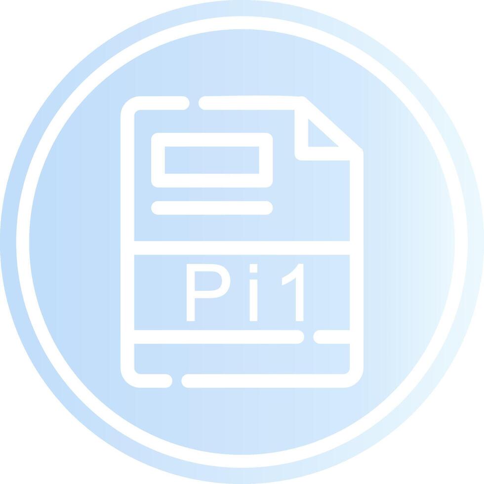 pi1 Créatif icône conception vecteur