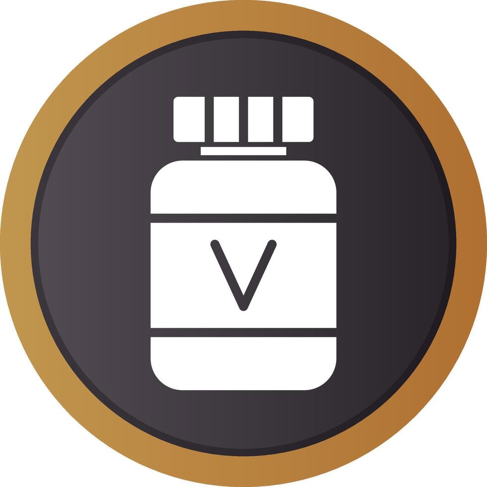 conception d'icônes créatives de vitamines vecteur