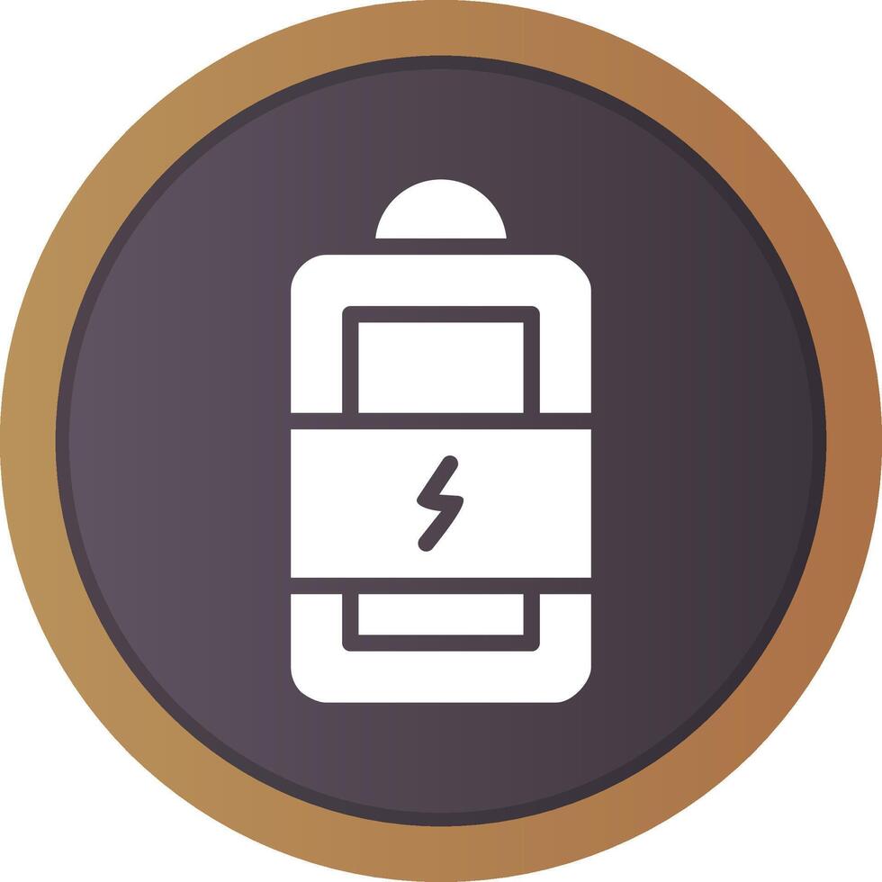 conception d'icône créative de batterie de charge vecteur