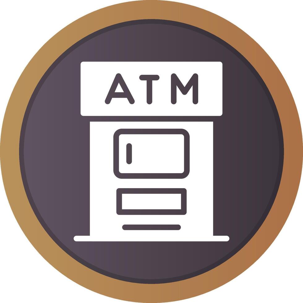 conception d'icône créative atm vecteur