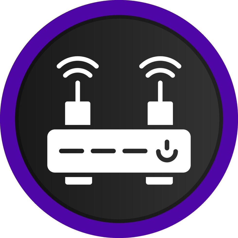 conception d'icône créative de routeur wifi vecteur