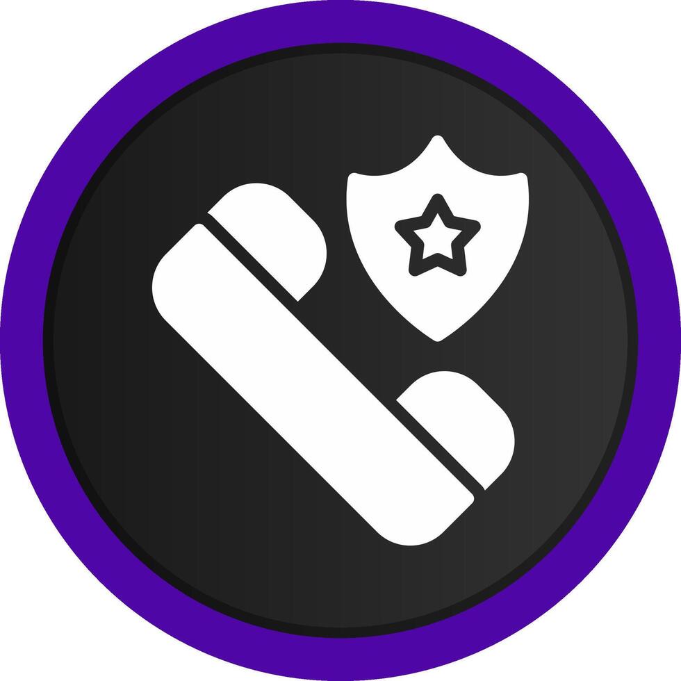 conception d'icônes créatives d'appel de police vecteur