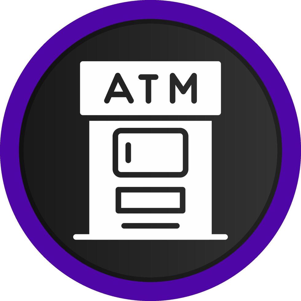 conception d'icône créative atm vecteur