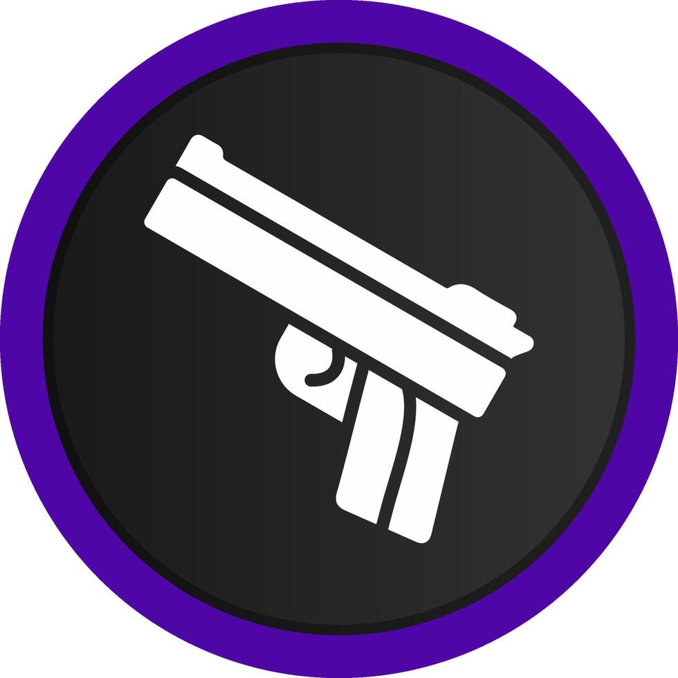 police pistolet Créatif icône conception vecteur