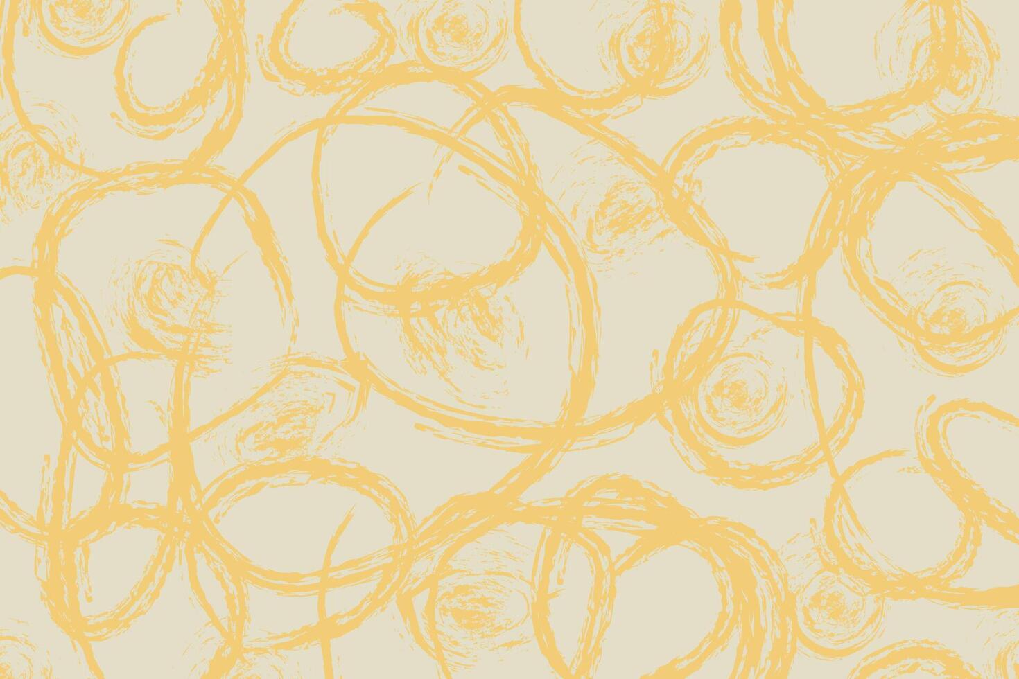 minimaliste abstrait brosse accident vasculaire cérébral dans le forme de Jaune cercles.templates pour bannière, couverture, affiche, carte postale. moderne branché Contexte. vecteur