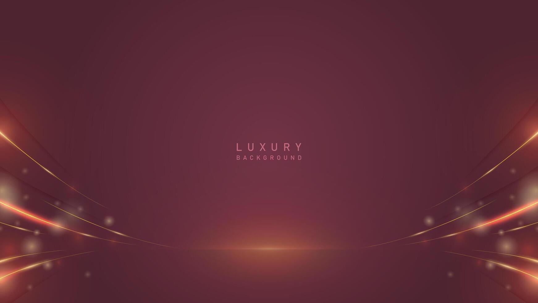 luxe moderne prix dans rouge Contexte avec brillant d'or courbe. luxe élégant prime vecteur conception