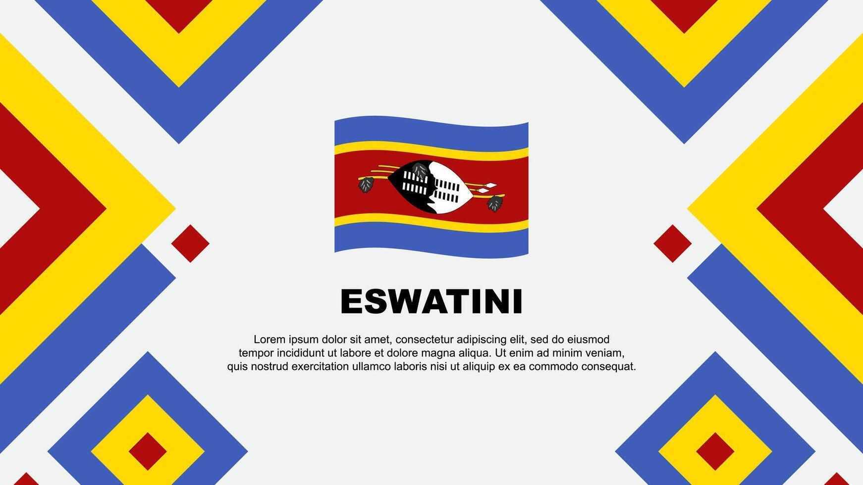 eswatini drapeau abstrait Contexte conception modèle. eswatini indépendance journée bannière fond d'écran vecteur illustration. eswatini modèle