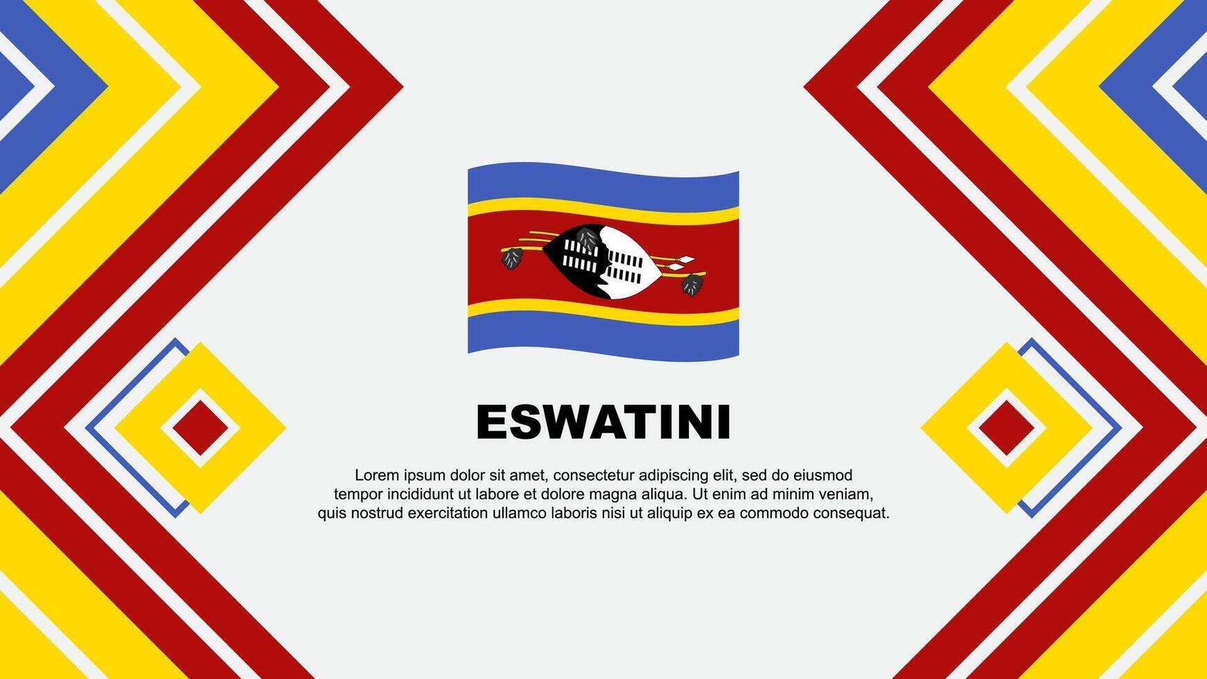 eswatini drapeau abstrait Contexte conception modèle. eswatini indépendance journée bannière fond d'écran vecteur illustration. eswatini conception