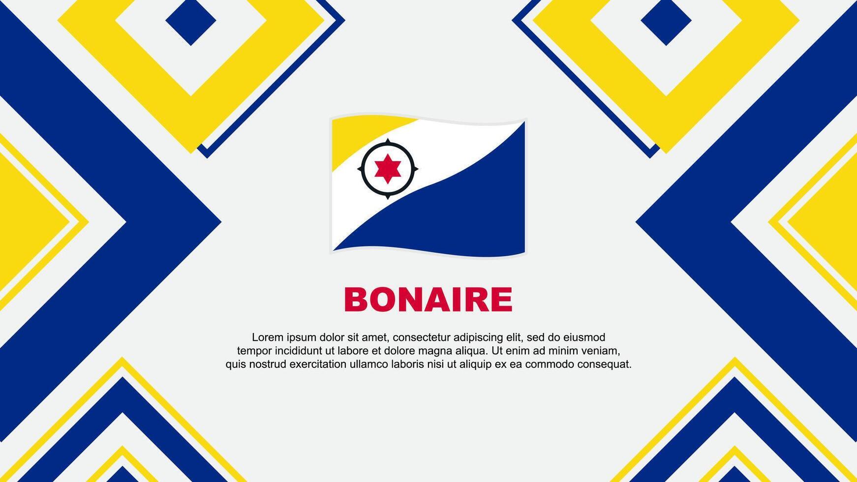 bonaire drapeau abstrait Contexte conception modèle. bonaire indépendance journée bannière fond d'écran vecteur illustration. bonaire indépendance journée