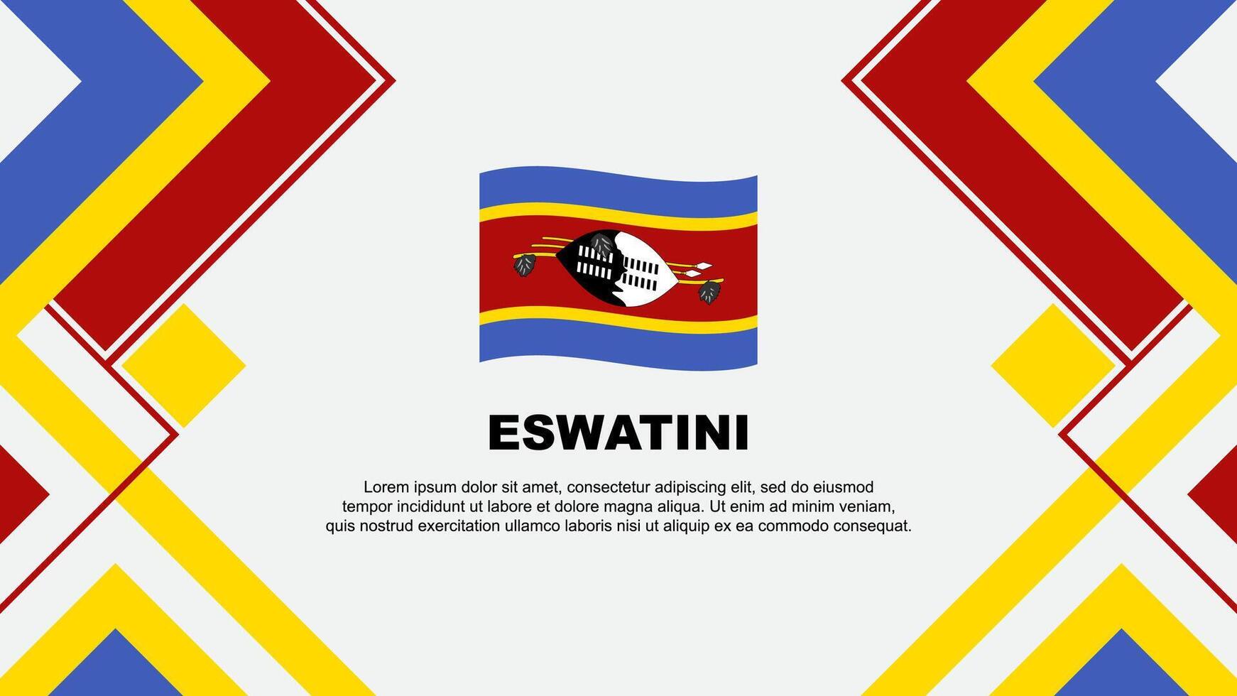 eswatini drapeau abstrait Contexte conception modèle. eswatini indépendance journée bannière fond d'écran vecteur illustration. eswatini bannière