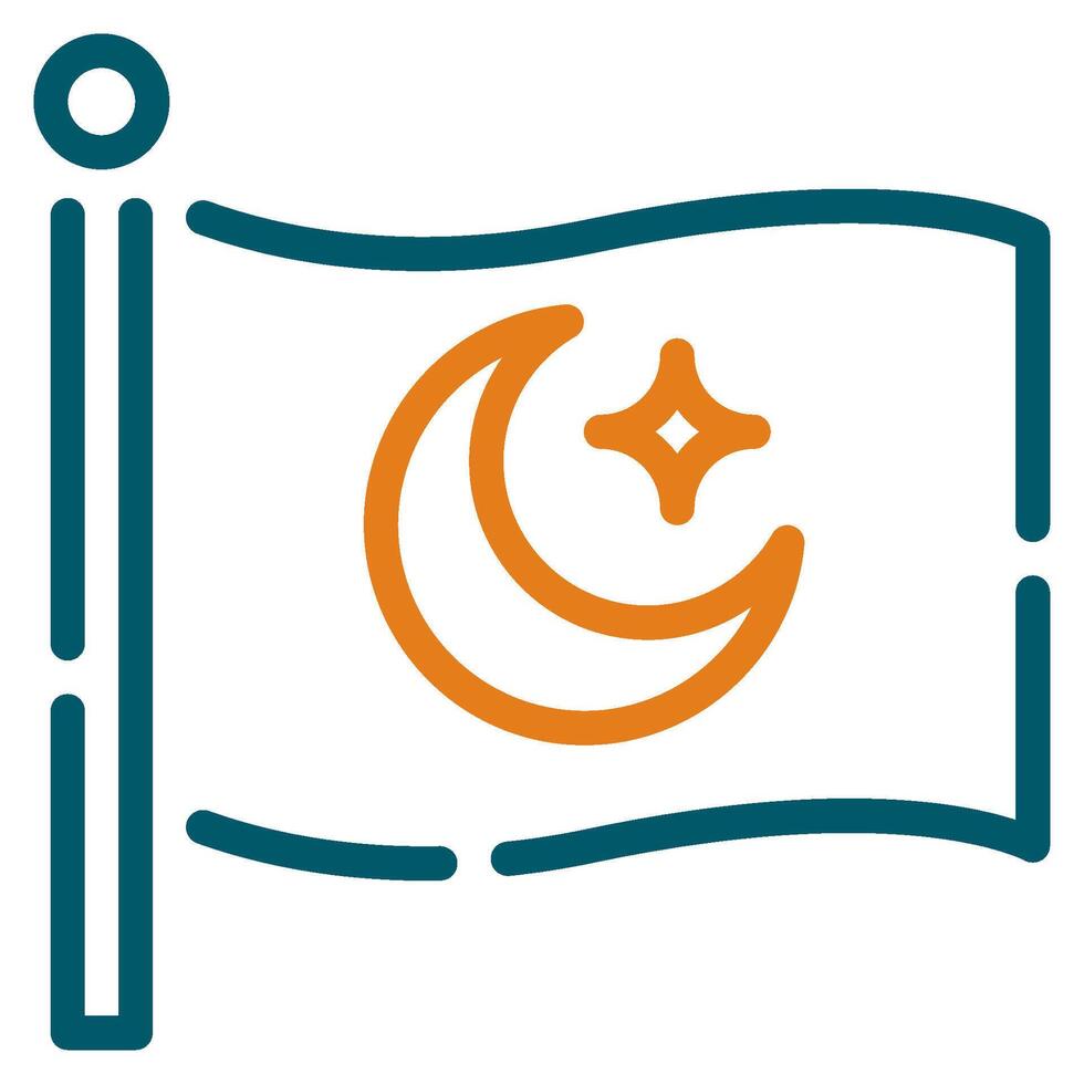 islamique drapeau icône Ramadan, pour infographie, la toile, application, etc vecteur