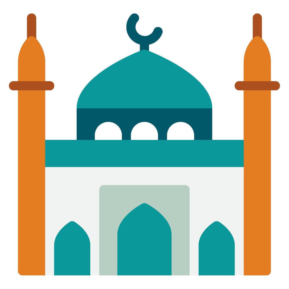 mosquée icône Ramadan, pour infographie, la toile, application, etc vecteur