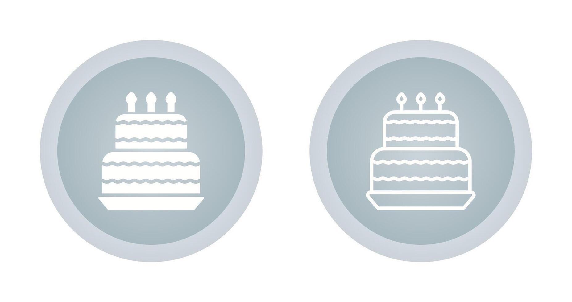 icône de vecteur de gâteau d'anniversaire