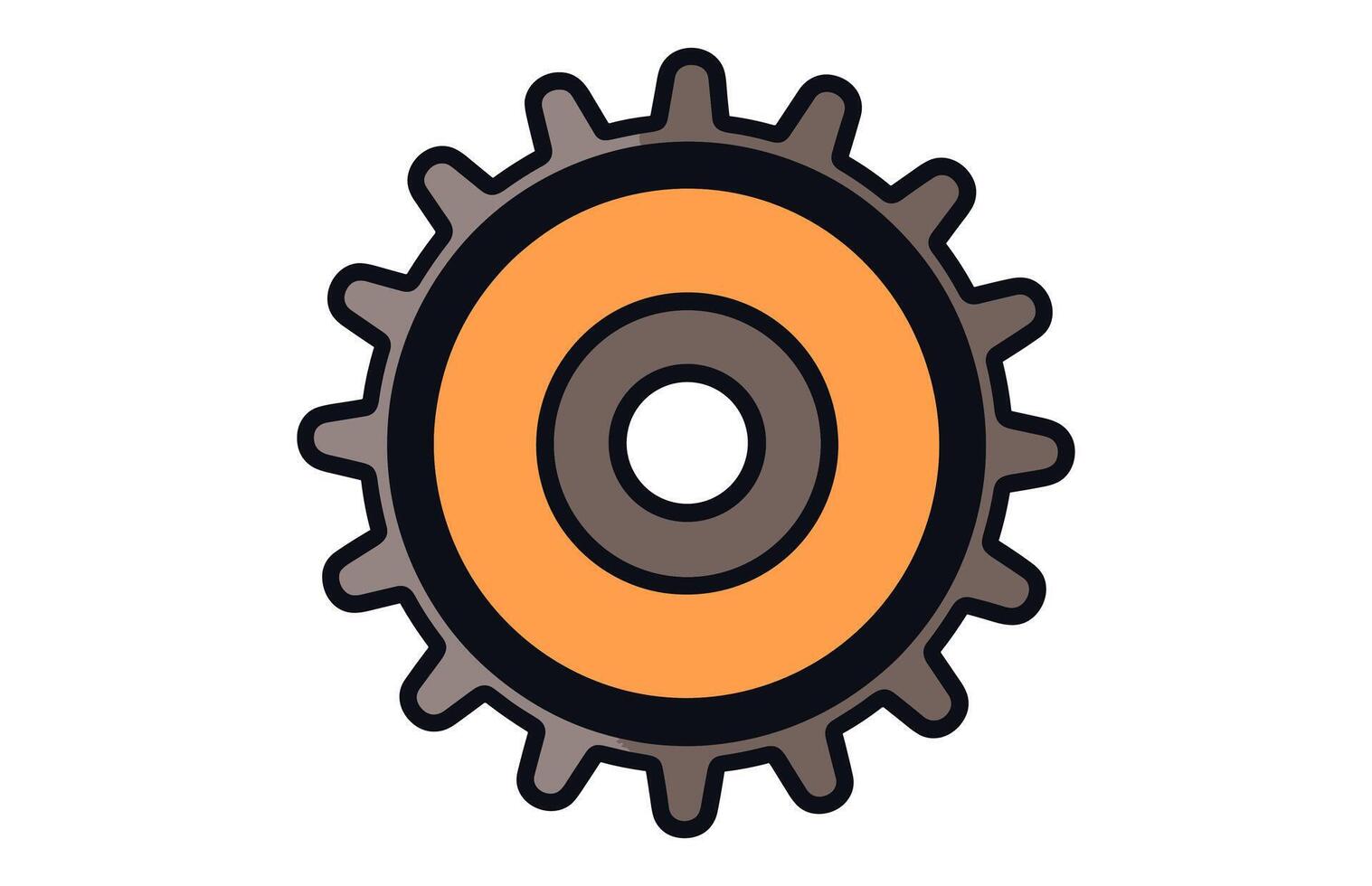 équipement roue icône ensemble. équipement roue vecteur illustration.