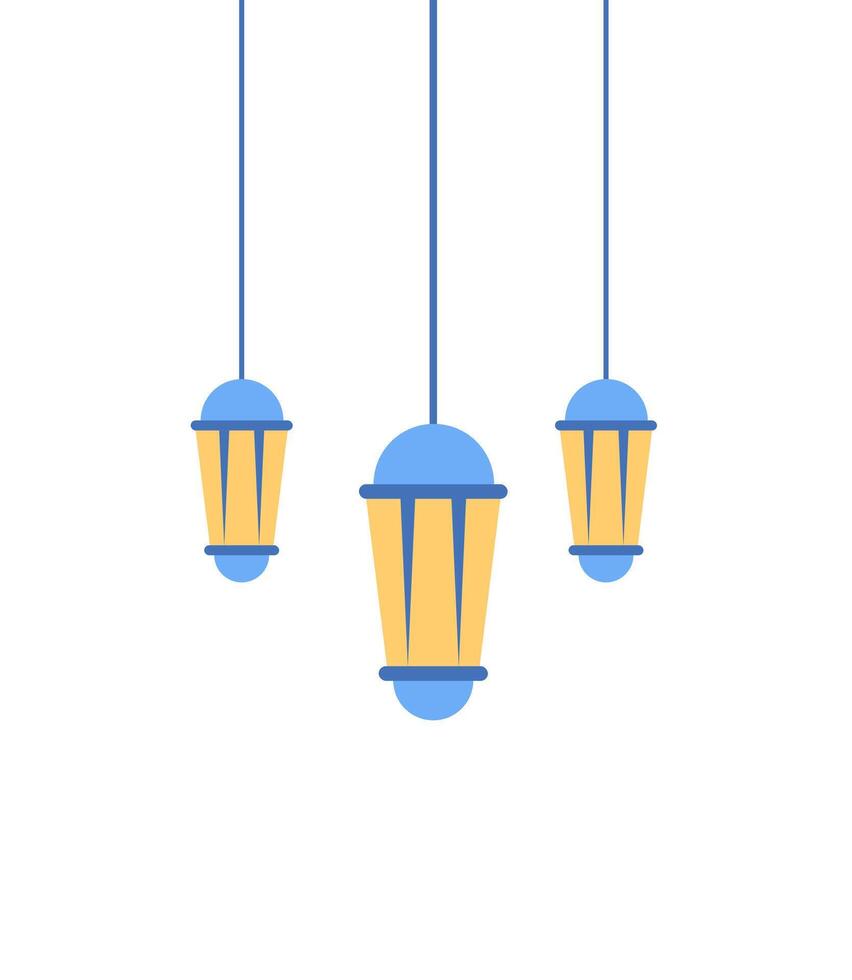 lanternes illustration plat icône sur blanc Contexte. vecteur illustration.