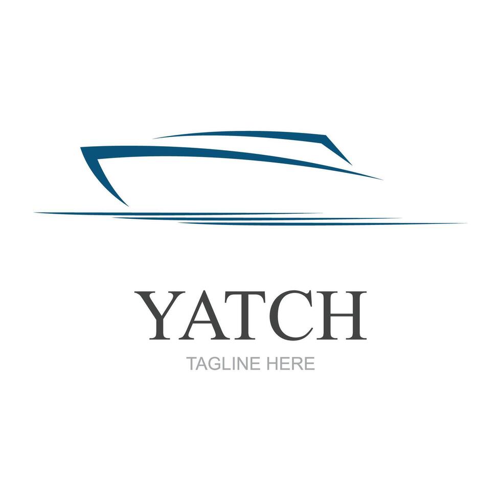 vecteur voile bateau yacht logo vecteur illustration isolé sur blanche. yacht club logotype