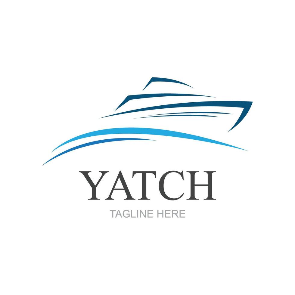 vecteur voile bateau yacht logo vecteur illustration isolé sur blanche. yacht club logotype