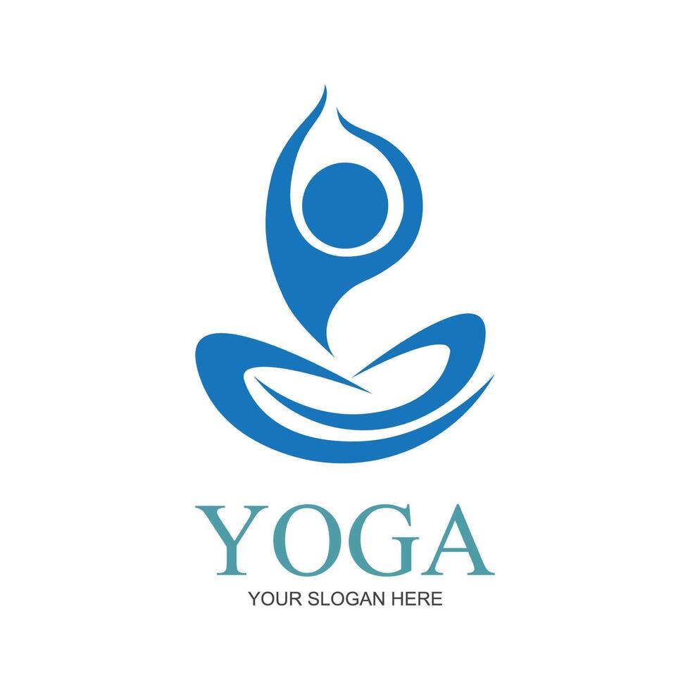 illustration vecteur graphique de yoga logo et symbole parfait pour magasin marques, les thermes, aptitude, santé, etc