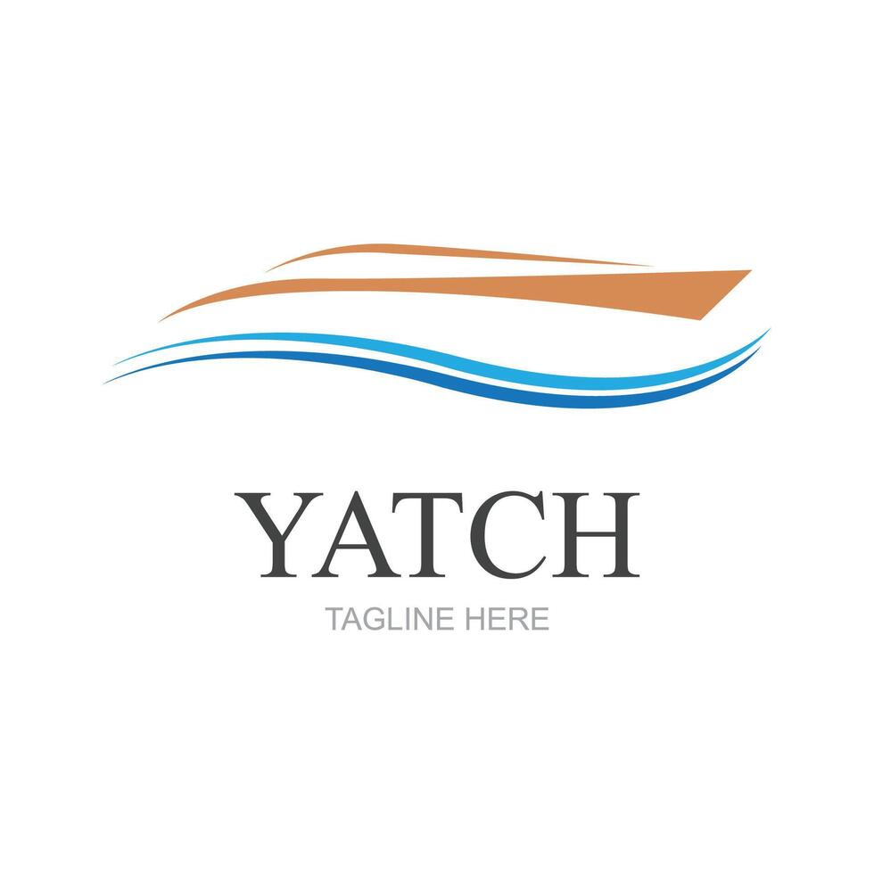 vecteur voile bateau yacht logo vecteur illustration isolé sur blanche. yacht club logotype