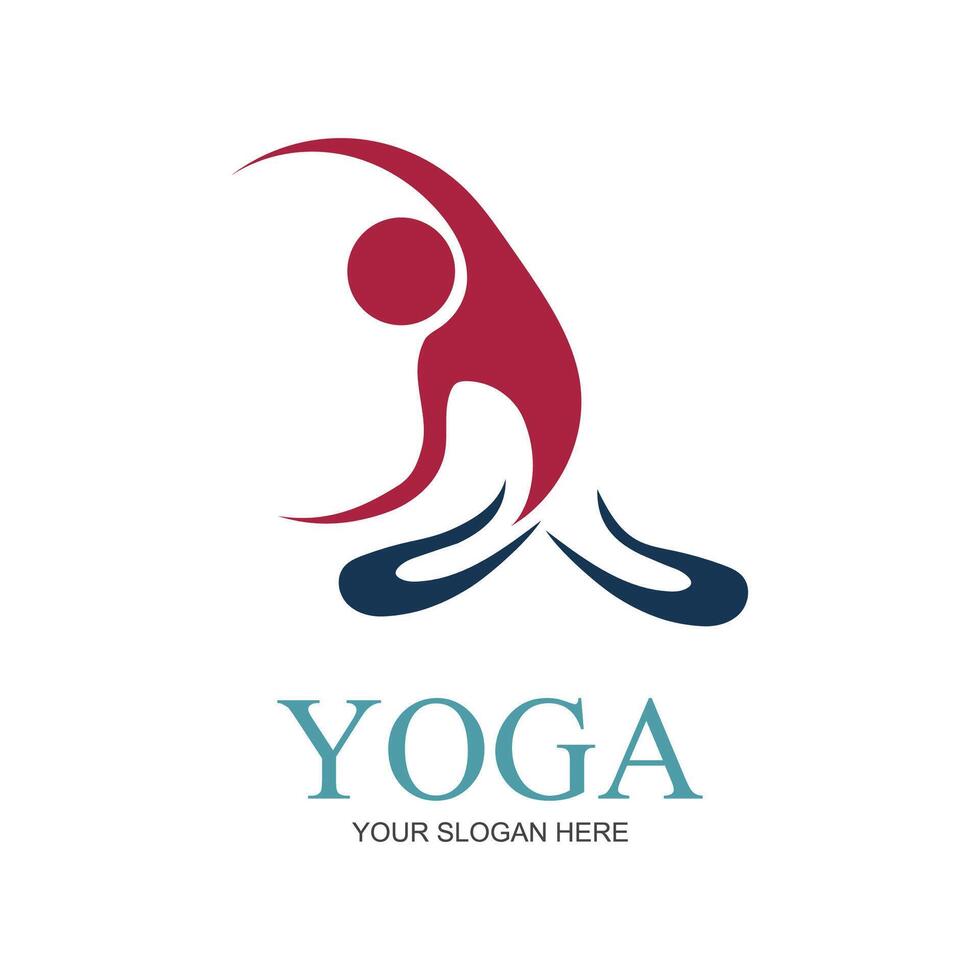 illustration vecteur graphique de yoga logo et symbole parfait pour magasin marques, les thermes, aptitude, santé, etc