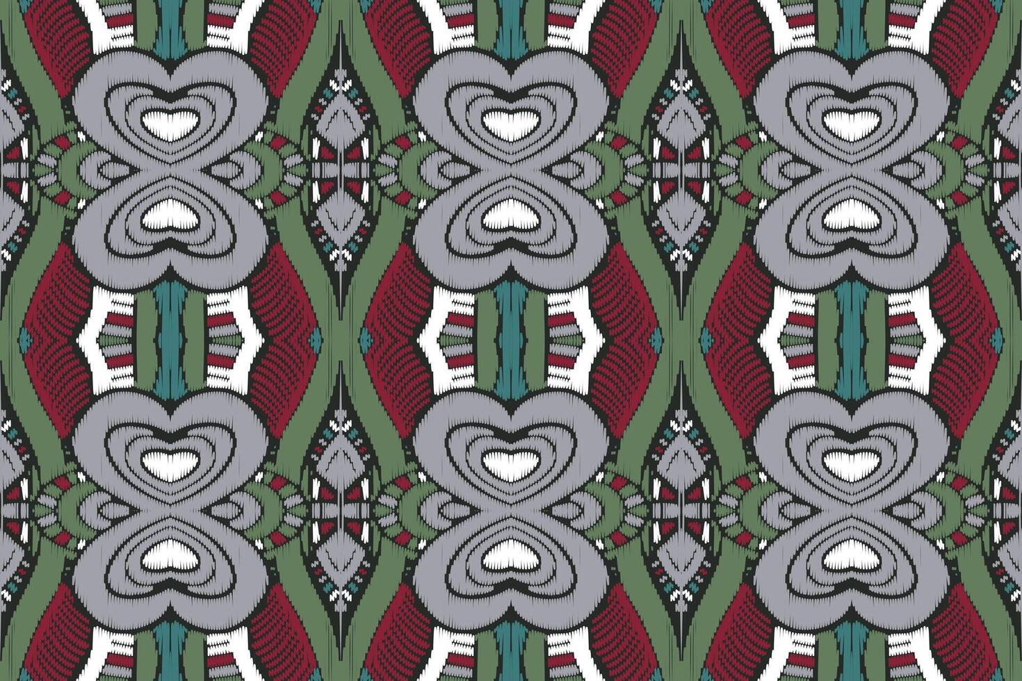 tissu ikat modèle sans couture géométrique broderie traditionnelle ethnique style.design pour le fond, tapis, tapis, sarong, vêtements, illustration vectorielle. vecteur