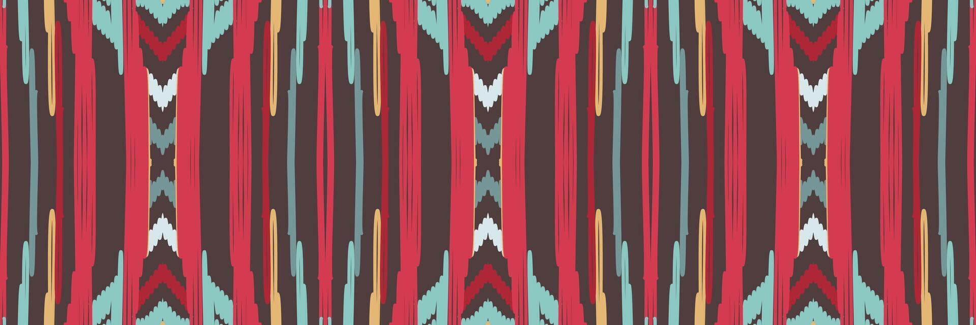 motif ikat en tribal. géométrique ethnique traditionnel. style rayé mexicain. conception pour le fond, papier peint, illustration vectorielle, tissu, vêtements, batik, tapis, broderie. vecteur