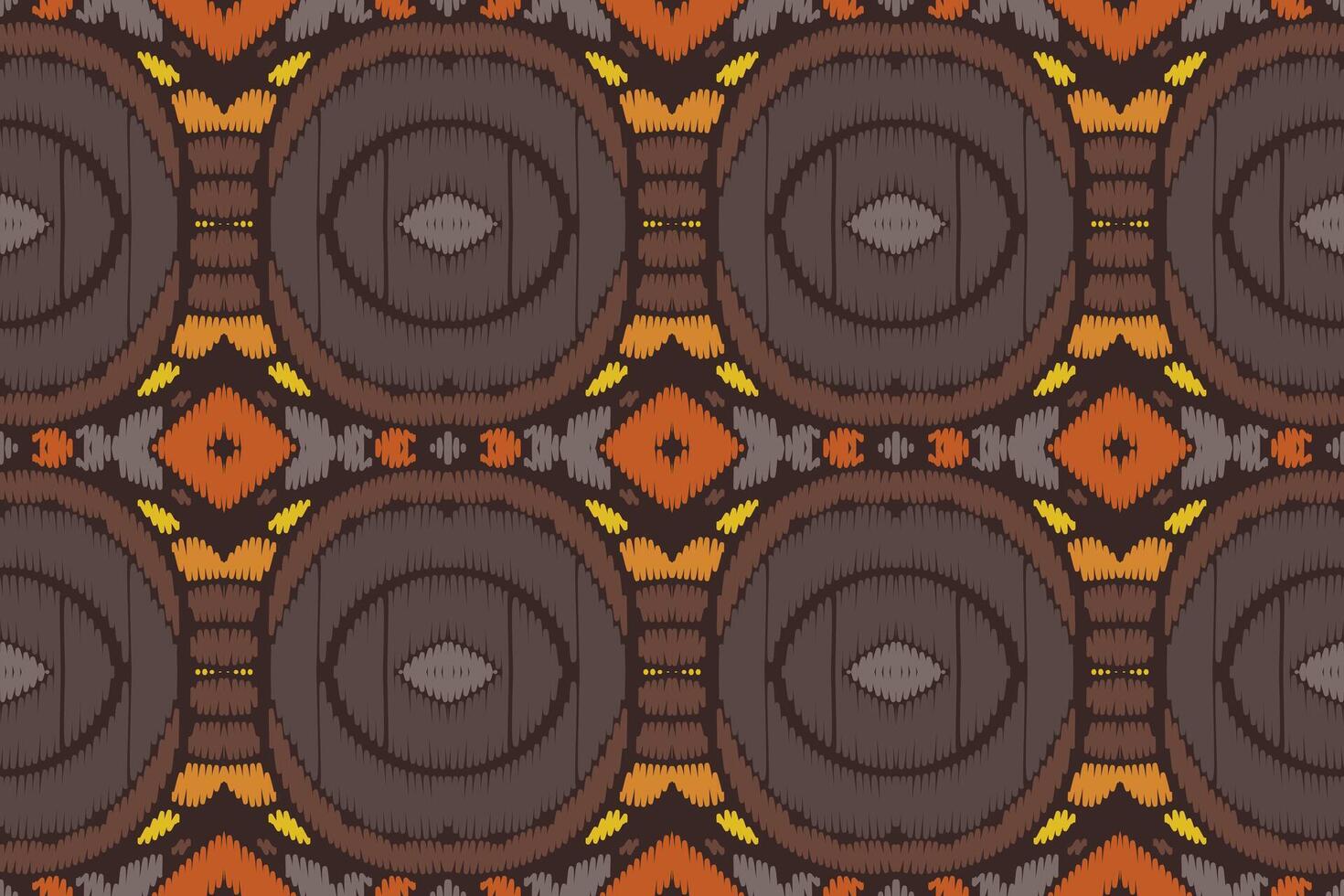 motif ethnique de broderie géométrique abstraite ikat. tapis en tissu aztèque ornement mandala chevron décoration textile papier peint. fond de vecteur traditionnel de dinde ethnique indigène boho tribal