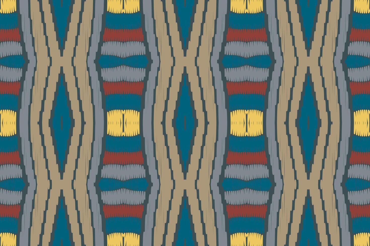 motif ikat en tribal. géométrique ethnique traditionnel. style rayé mexicain. conception pour le fond, papier peint, illustration vectorielle, tissu, vêtements, batik, tapis, broderie. vecteur