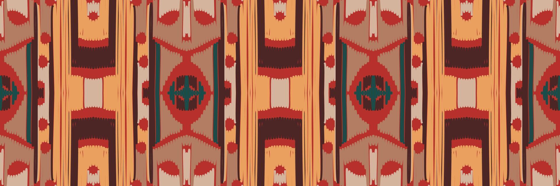 motif ikat en tribal. géométrique ethnique traditionnel. style rayé mexicain. conception pour le fond, papier peint, illustration vectorielle, tissu, vêtements, batik, tapis, broderie. vecteur