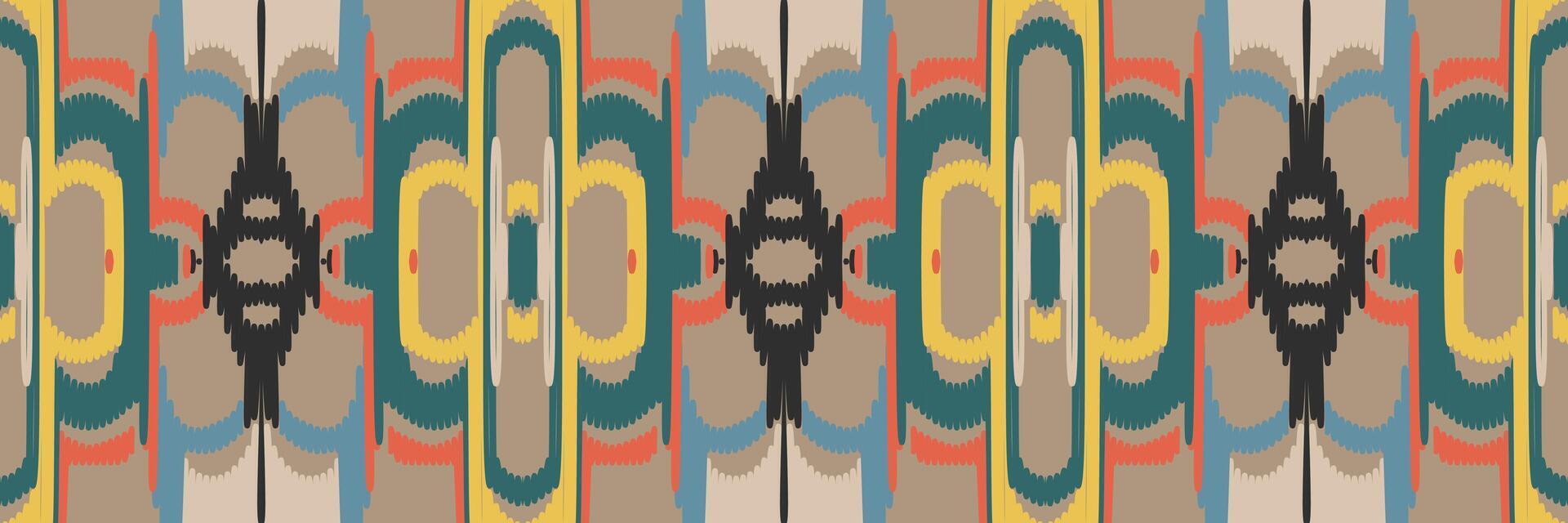 motif ikat en tribal. géométrique ethnique traditionnel. style rayé mexicain. conception pour le fond, papier peint, illustration vectorielle, tissu, vêtements, batik, tapis, broderie. vecteur