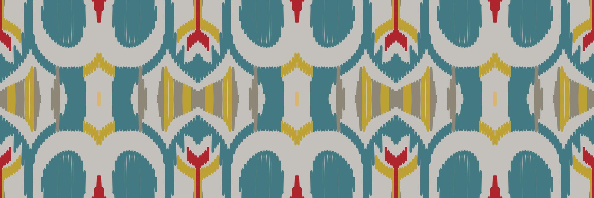 motif ikat en tribal. géométrique ethnique traditionnel. style rayé mexicain. conception pour le fond, papier peint, illustration vectorielle, tissu, vêtements, batik, tapis, broderie. vecteur