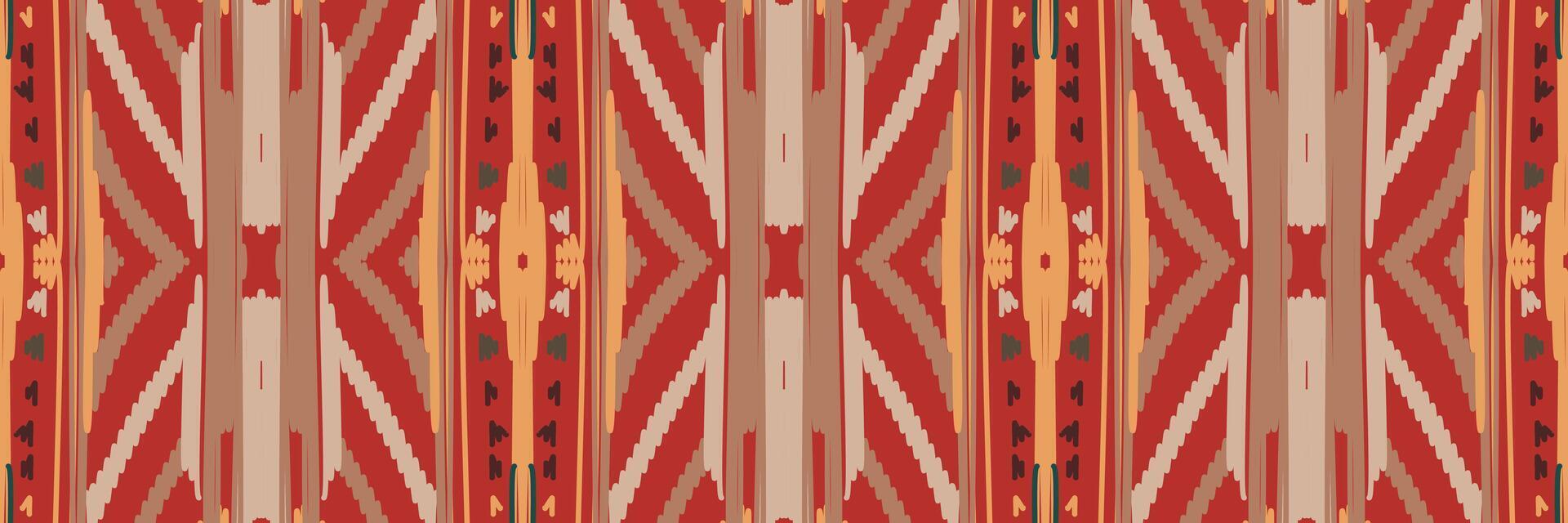 motif ikat en tribal. géométrique ethnique traditionnel. style rayé mexicain. conception pour le fond, papier peint, illustration vectorielle, tissu, vêtements, batik, tapis, broderie. vecteur