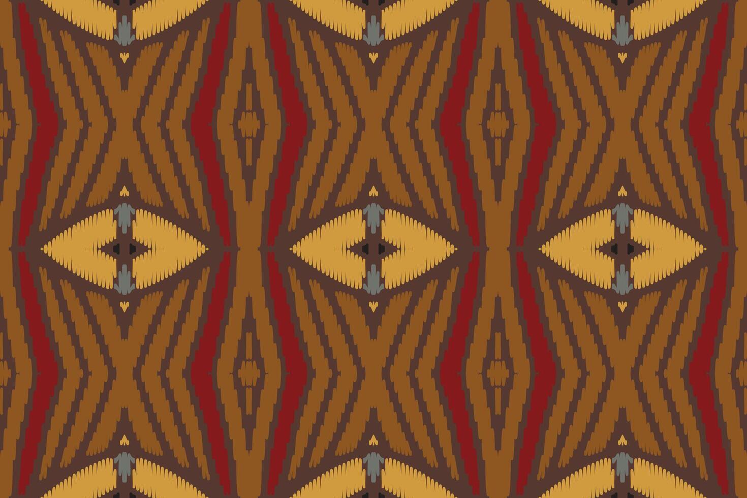 modèle sans couture ikat ethnique en tribal. conception pour le fond, papier peint, illustration vectorielle, tissu, vêtements, tapis, textile, batik, broderie. vecteur