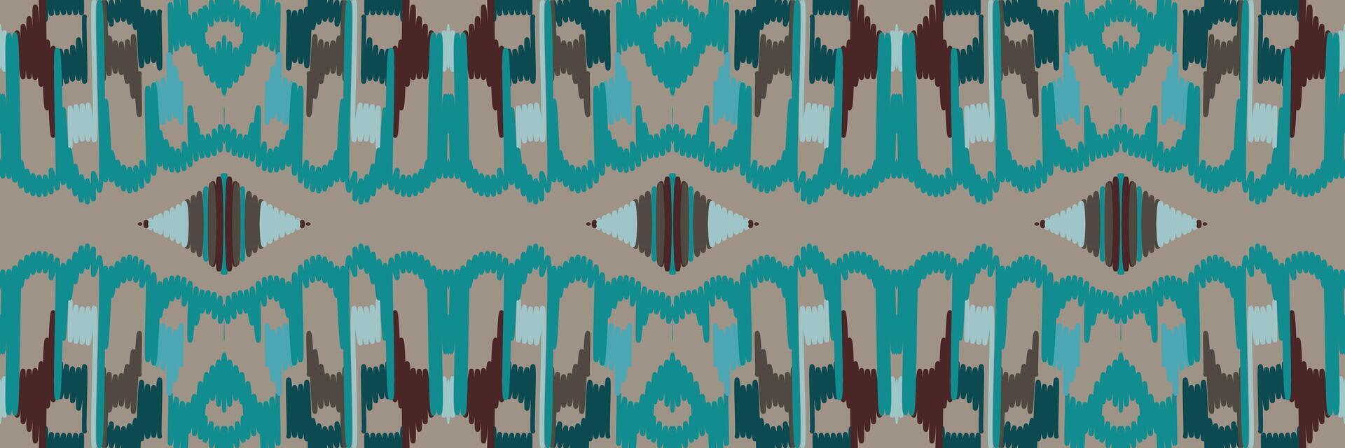 motif ethnique de broderie géométrique abstraite ikat. tapis en tissu aztèque ornement mandala chevron décoration textile papier peint. fond de vecteur traditionnel de dinde ethnique indigène boho tribal